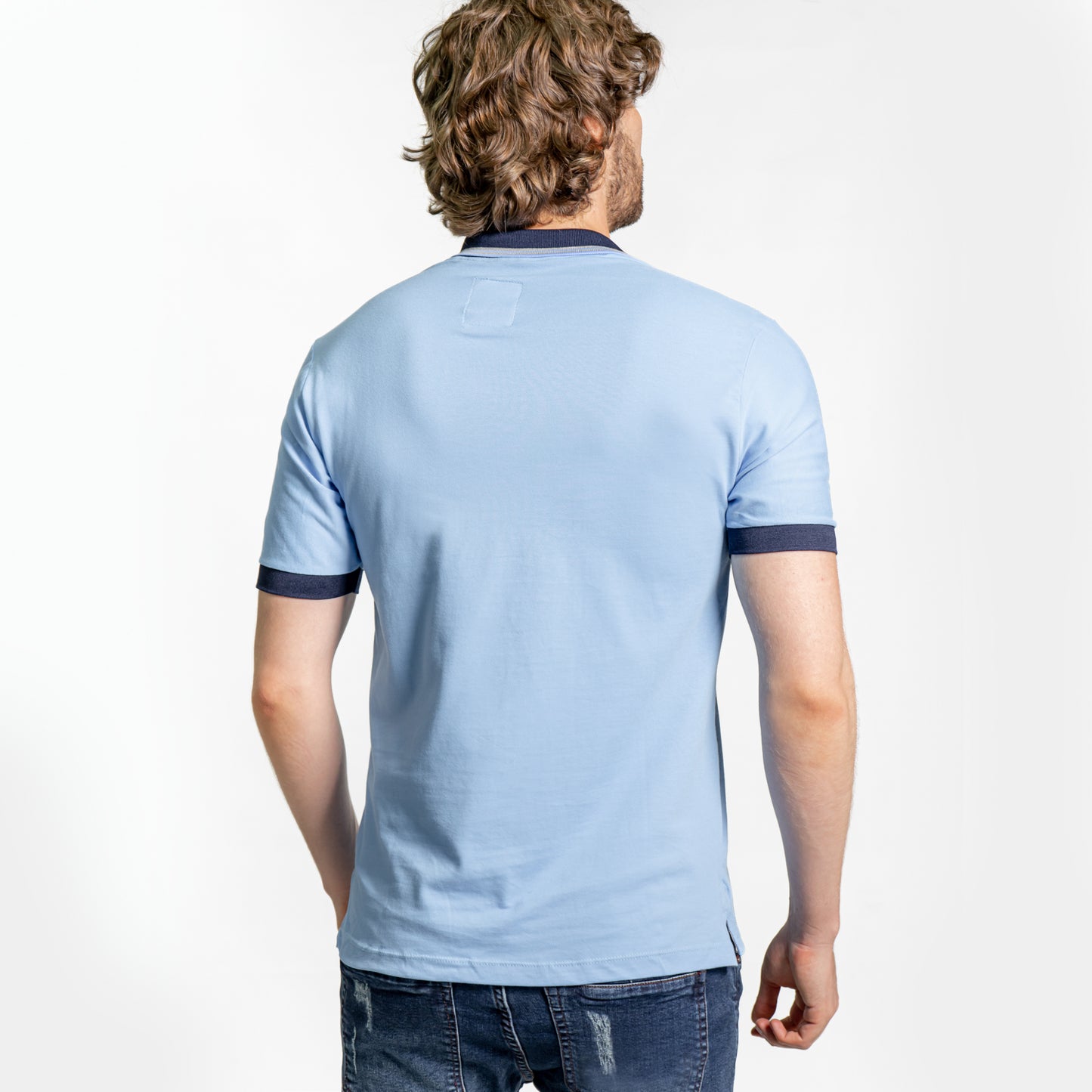 Camiseta Polo Tejidos En Contraste Ref: KH7020